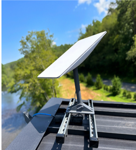 SataMount™ Satellite Dish Standing Seam Mounting Bracket  - Starlink(TM) Compatible - DISH (RECEIVER) NOT INCLUDED, ILLUSTRATION PURPOSES ONLY!