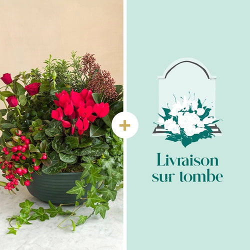 Amitié éternelle : Composition florale pour livraison sur tombe