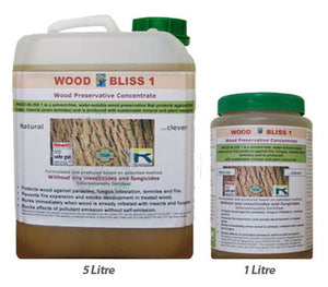 WB1 Natural Wood Preservative: Select 5L or 1L Container.
